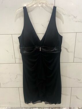Jump brand by Nordstrom Black mini Dress with Rhinestone Detail women Sz 16